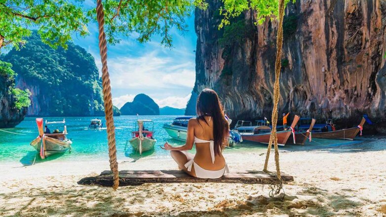 Тайланд отпуск отдых женщина пляж Thailand beach