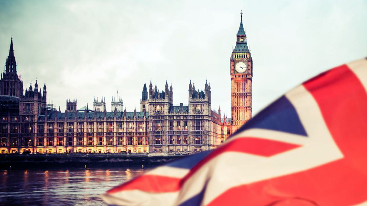 британский парламент биг бен Англия флаг Великобритания лондон
