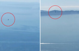 Пилоты в Калифорнии наконец сняли на видео таинственного "летающего человека"