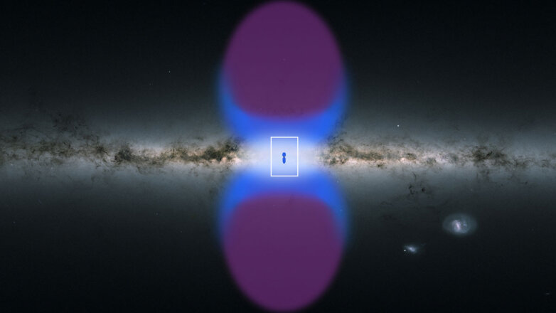 Астрономы обнаружили гигантские пузыри, исходящие из центра Галактики