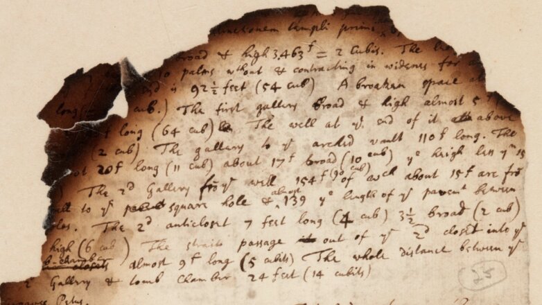 Найдено спасенное из пожара послание Ньютона об алхимии в Древнем Египте
