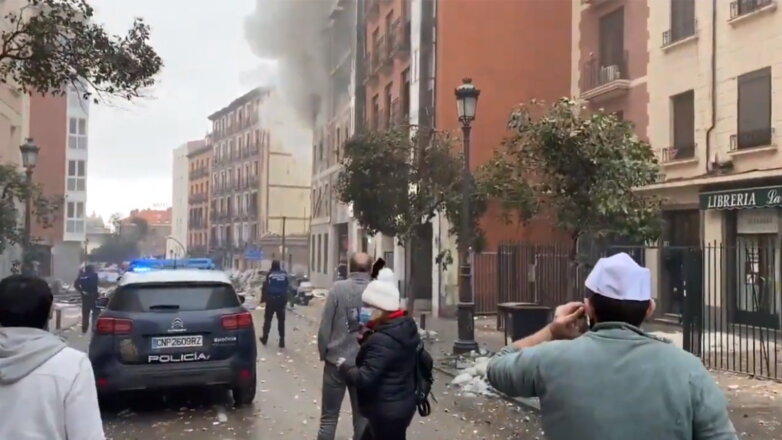 В центре Мадрида прогремел сильный взрыв: видео