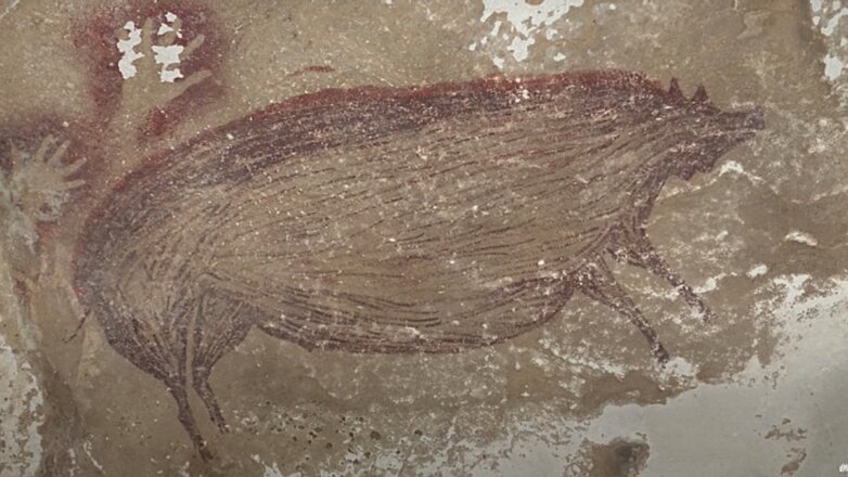 Древнейший наскальный рисунок обнаружили в пещере Индонезии