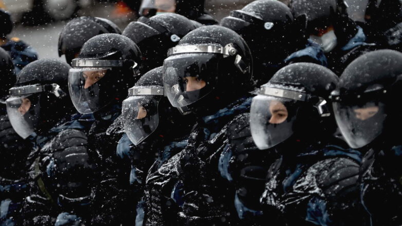 Россия полиция протесты зима один