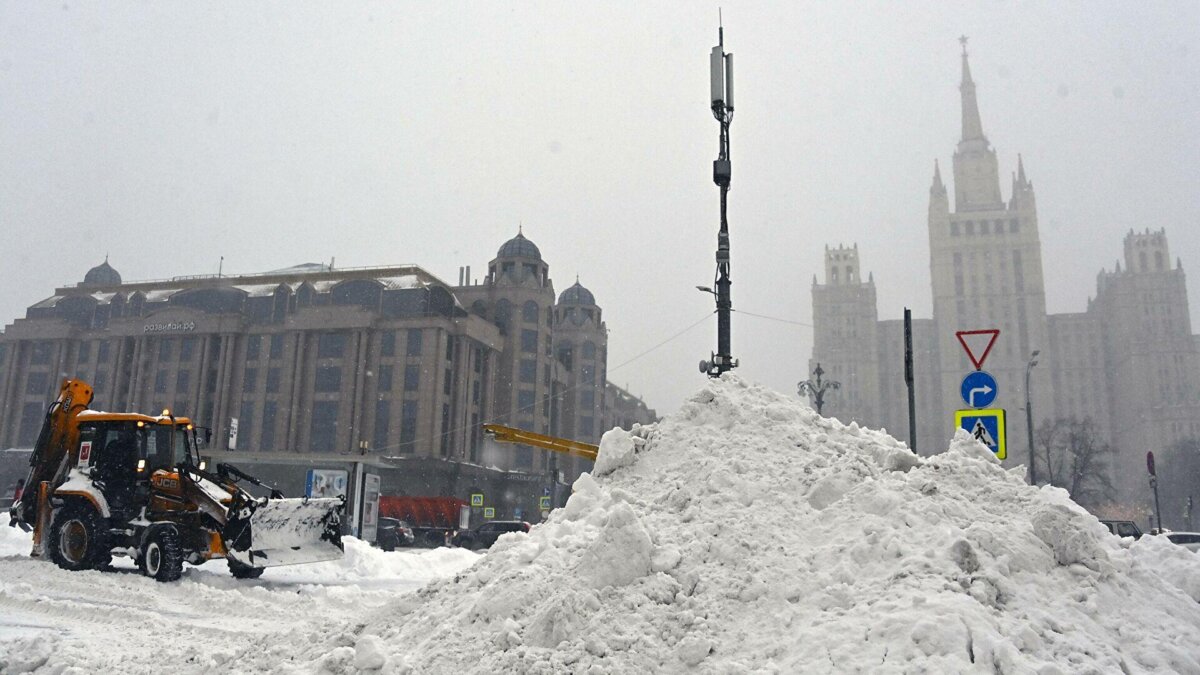 Снегопад в Москве 12 февраля 2021