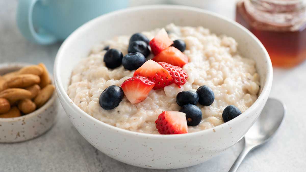 Овсяная каша клубника