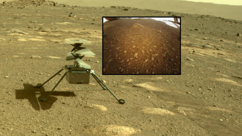 Первый дрон на Марсе прислал цветную фотографию поверхности планеты