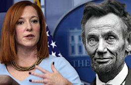 Псаки прервала свое выступление в Белом доме из-за "призрака Линкольна"