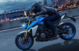 Обновленный мотоцикл Suzuki GSX-S1000 получил необычную переднюю оптику