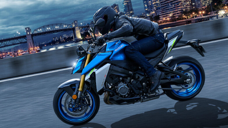 Обновленный мотоцикл Suzuki GSX-S1000 получил необычную переднюю оптику