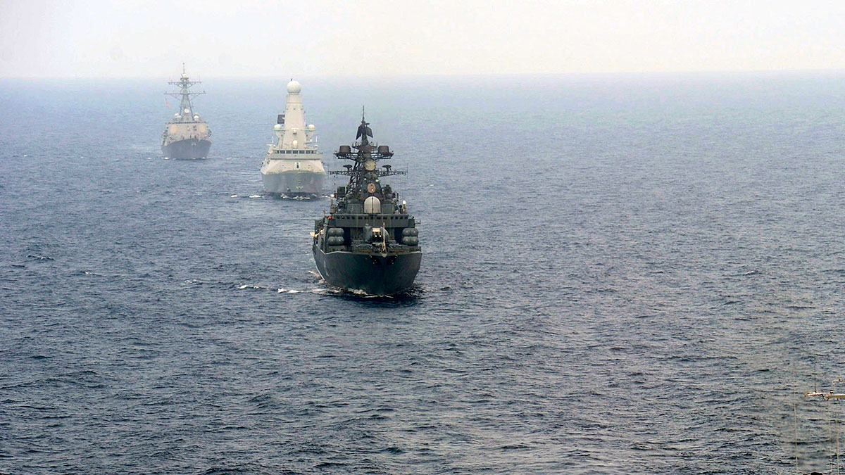 US Navy корабли флота США в море