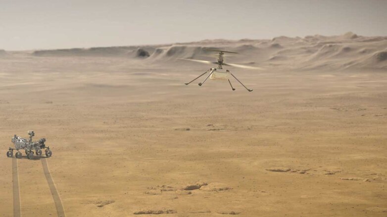 Вертолет Ingenuity на Марсе впервые переместился на новое место
