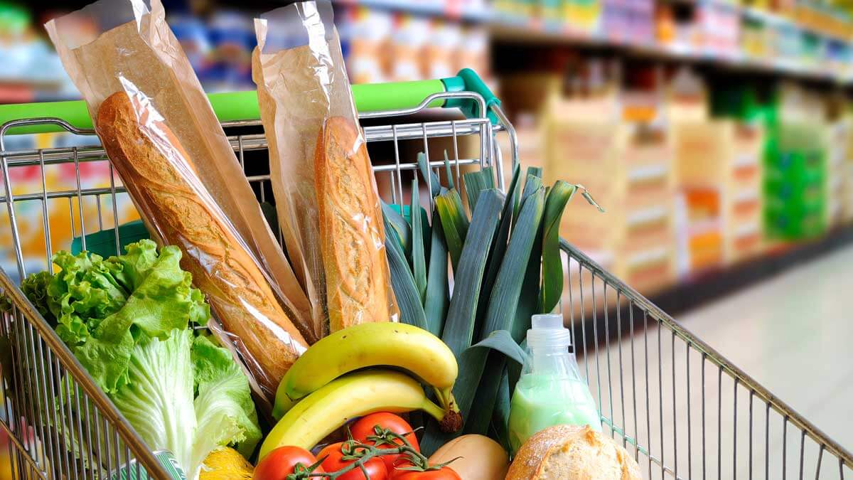корзина продукты магазин