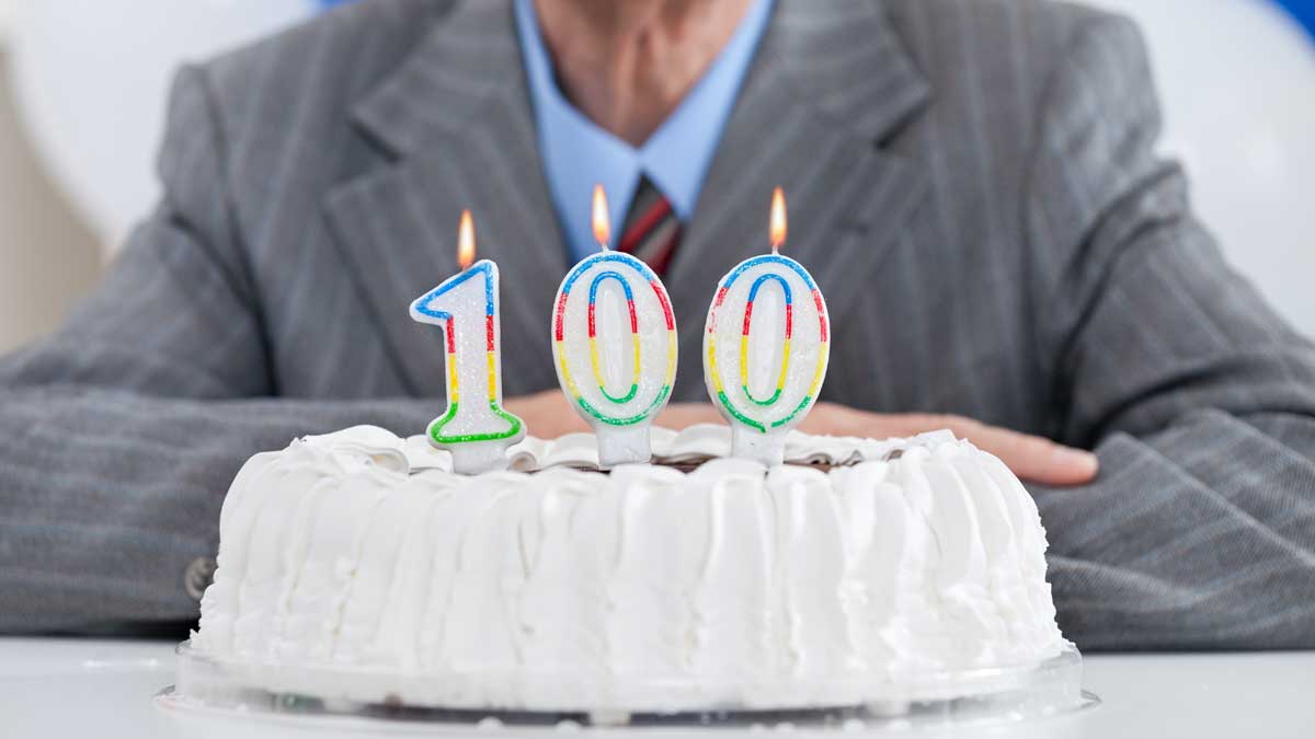 пожилой мужчина торт 100 лет
