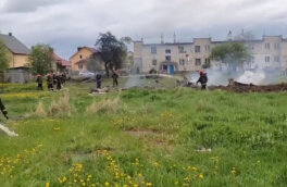 В Белоруссии Як-130 рухнул рядом с жилыми домами