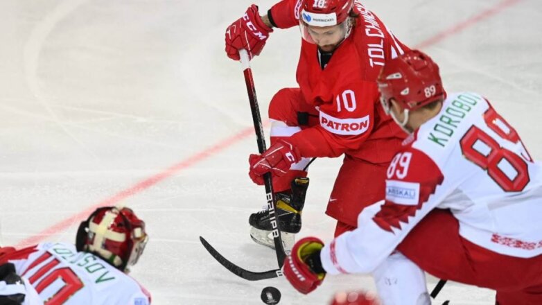 Российская сборная разгромила команду Белоруссии на чемпионате мира по хоккею