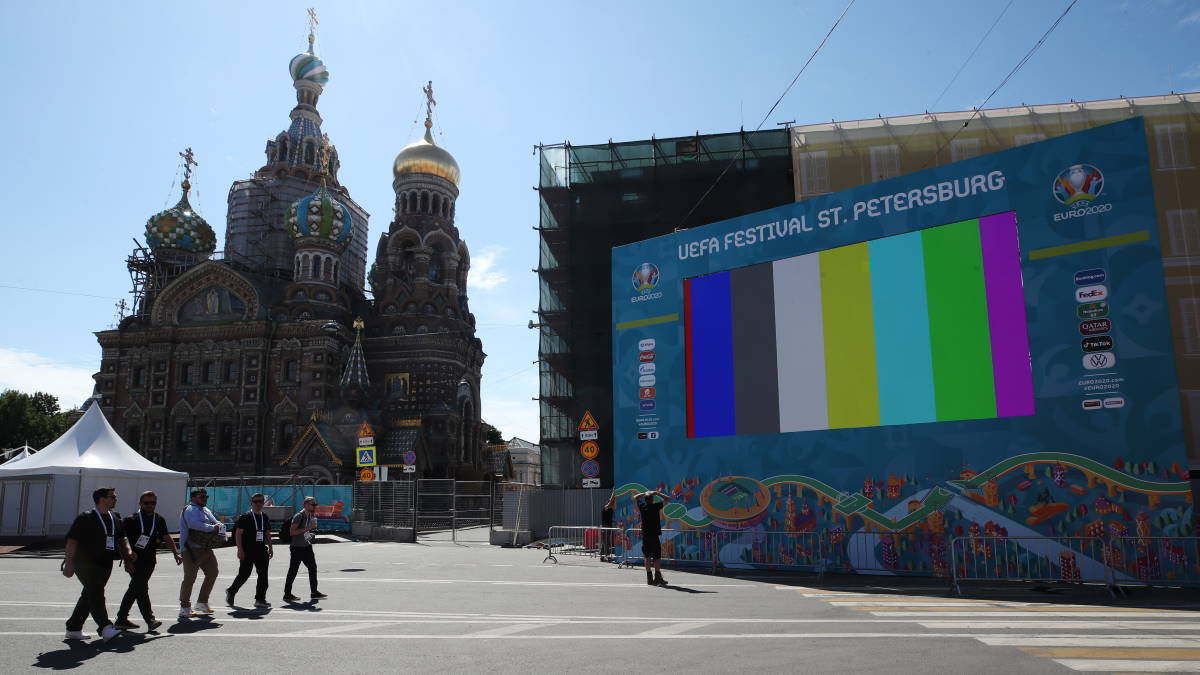 Санкт-Петербург фан-зона чемпионата Европы по футболу