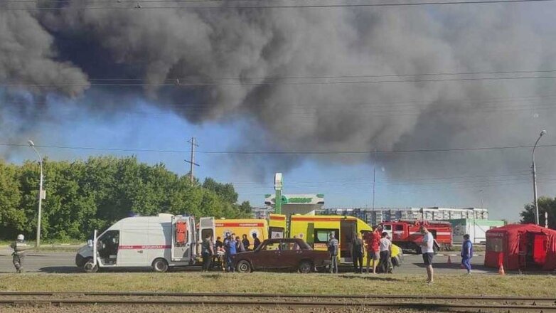 Власти назвали основную причину пожара на АЗС в Новосибирске