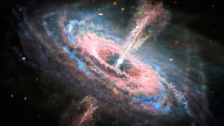 умирающие отголоски сверхмассивной черной дыры