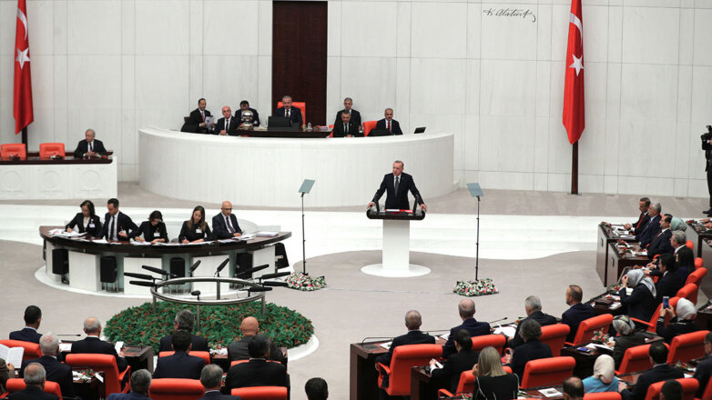 Заседание турецкого парламента в Анкаре