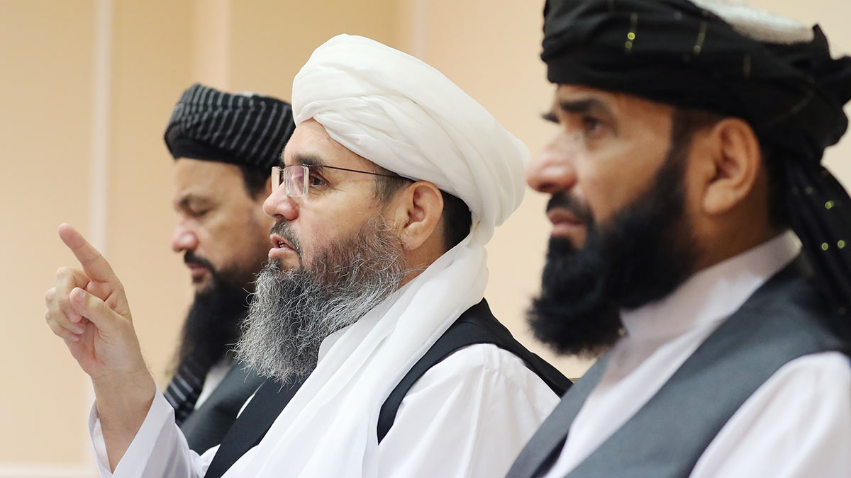 Представители делегации политического офиса движения "Талибан" (запрещено в РФ)
