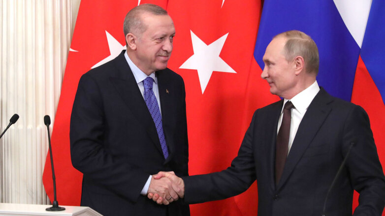 Переговоры Владимира Путина и Тайипа Эрдогана