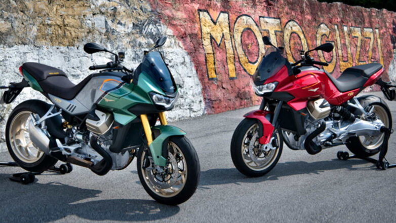 Moto Guzzi представила мотоцикл V100 Mandello к своему столетнему юбилею: видео