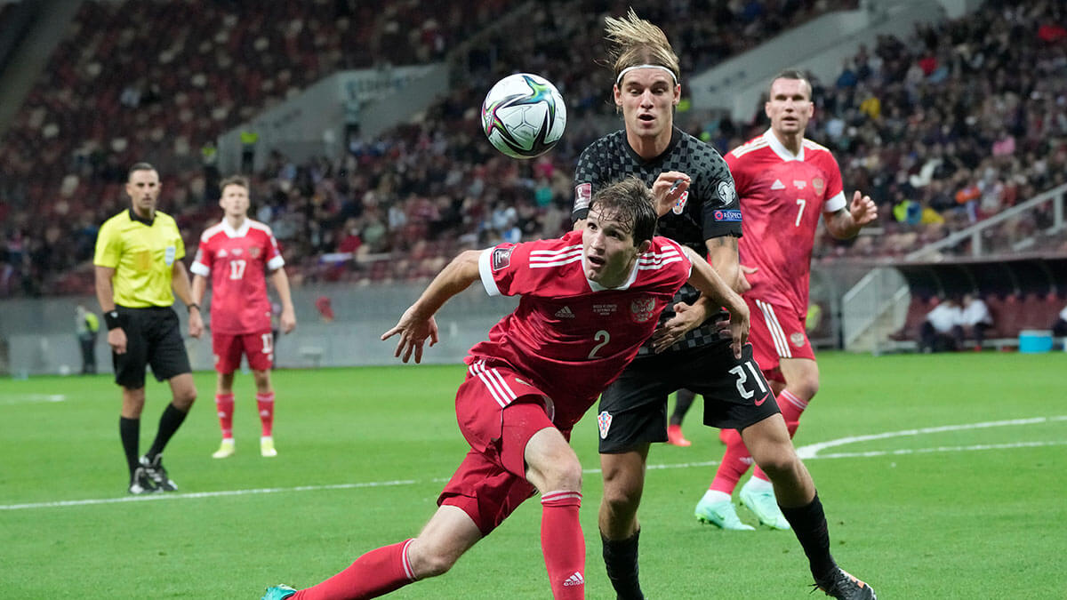 Россия и Хорватия вничью сыграли в отборочном турнире чемпионата мира по футболу