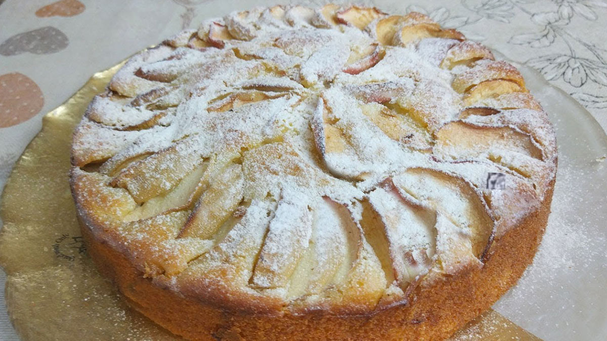 Тыквенный пирог с яблоками