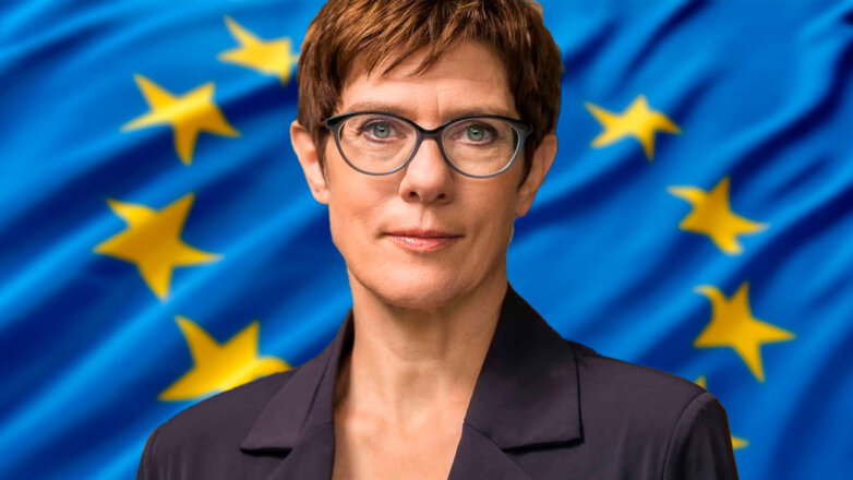 927595 министр обороны ФРГ Аннегрет Крамп-Карренбауэр флаг ЕС