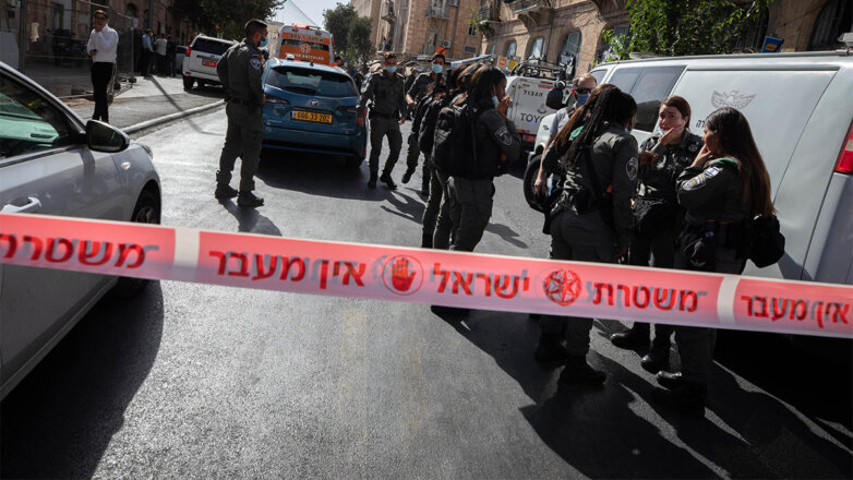 Полицейское оцепление в Иерусалиме