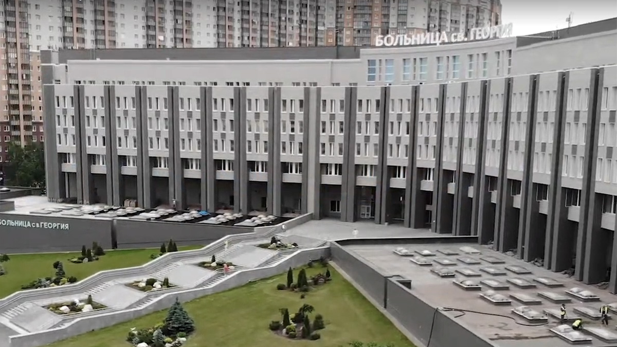 В Санкт-Петербурге на финишную прямую вышло строительство корпуса больницы Святого Георгия