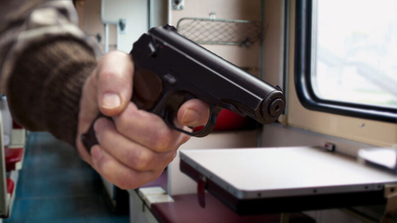 Пассажир следовавшего из Москвы поезда обстрелял полицейского