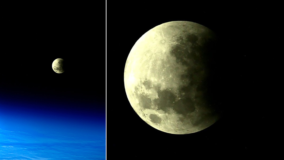 Затмения 21 века в россии. Затмение с МКС. Лунное затмение с борта МКС. Лунное затмение 10 января 2020. Затмение Луны 2024.