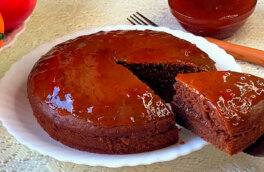 30 минут на кухне: мягкий шоколадный кекс в сковороде