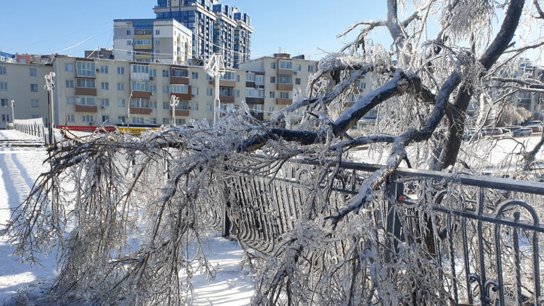 Сильный мороз во Владивостоке