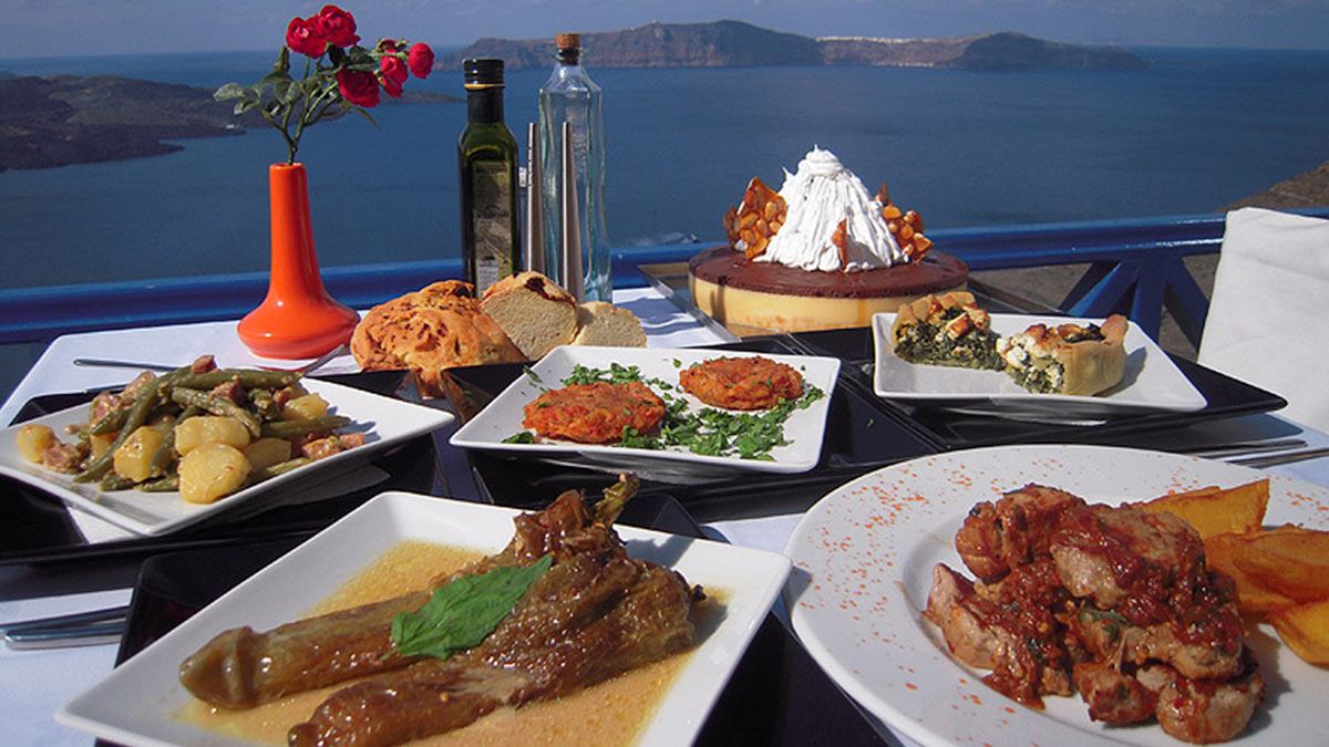 ресторан в Греции с местными блюдами