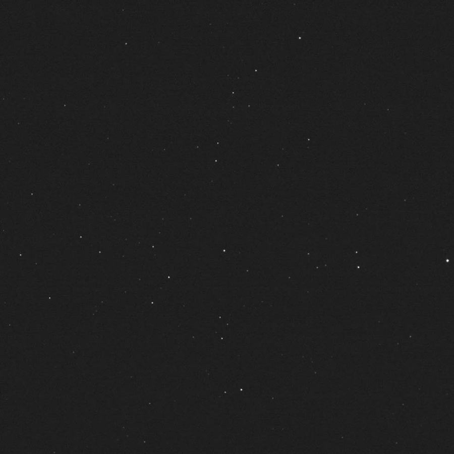 Камера DART запечатлела изображение звезд на Мессье 38