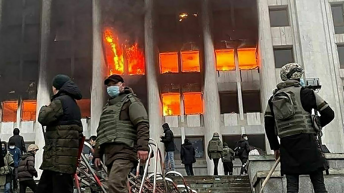 беспорядки в Алма-Ате