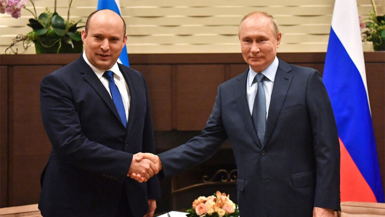 Владимир Путин с Премьер-министром Израиля Нафтали Беннетом