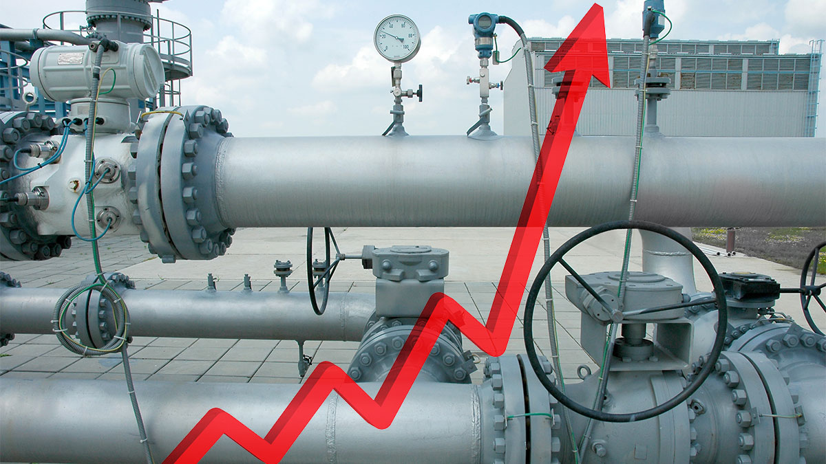 Цена на газ в Европе выросла почти до $1650 за тысячу кубометров