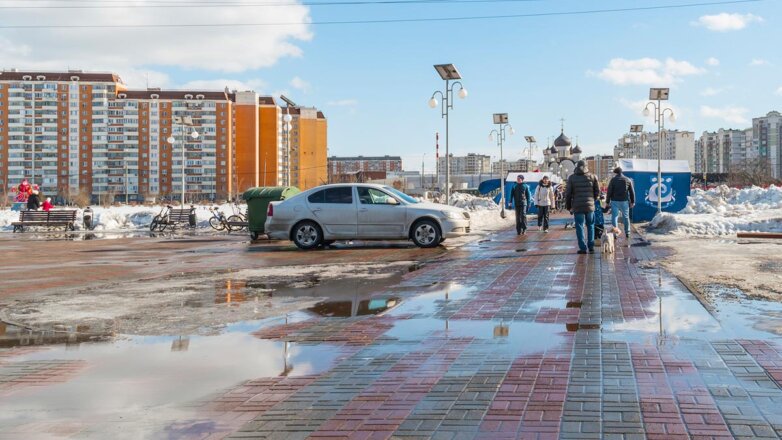 Москвичей ожидают нулевая температура и мокрый снег