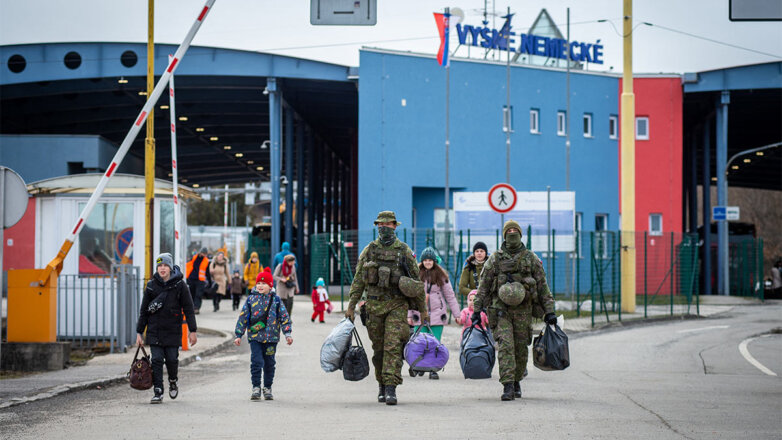 Ситуация с беженцами из Украины на границе Словакии