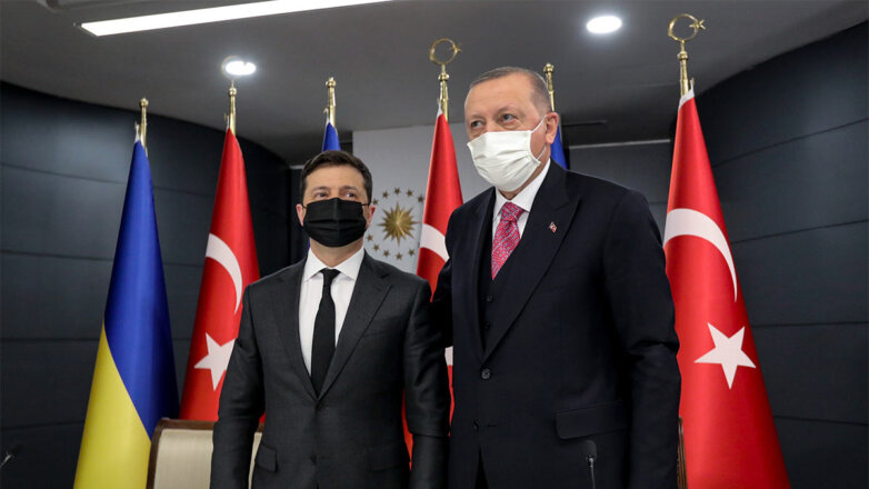 Президент Украины Владимир Зеленский и Президент Турции Реджеп Тайип Эрдоган