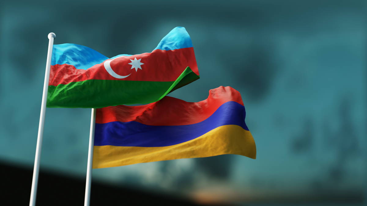 Флаги Азербайджана и Армении
