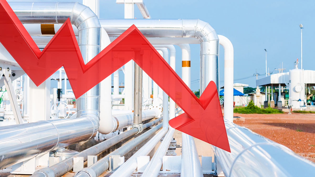 Биржевые цены на газ в Европе опускаются ниже 1170 долларов за тысячу кубометров
