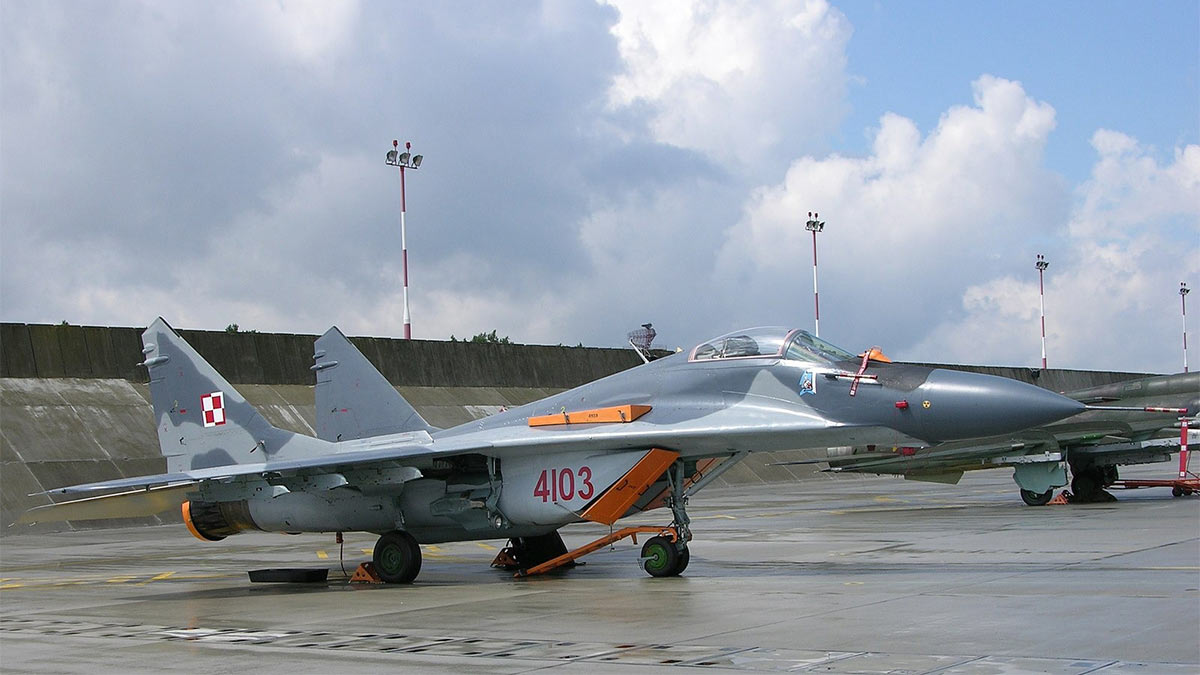Самолет МИГ-29 Польских ВВС