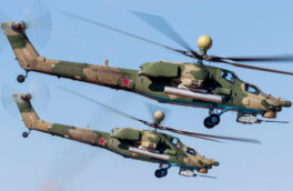 Минобороны показало, как вертолеты ВКС России уничтожают украинскую бронетехнику
