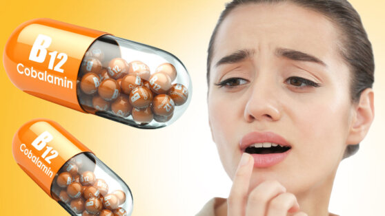 Дефицит витамина B12: один из самых ранних признаков на лице