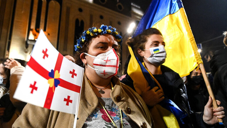Митинг в поддержку Украины в Тбилиси